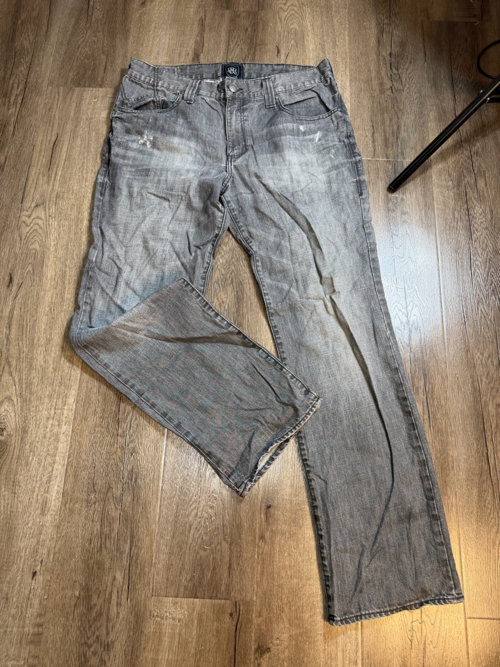 Rock & Republic Men's Gray Bootcut Jeans